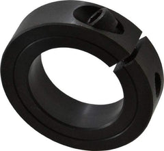 Climax Metal Products - 1-5/8" Bore, Steel, One Piece Clamp Collar - 2-5/8" Outside Diam, 11/16" Wide - Eagle Tool & Supply