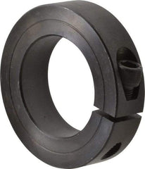 Climax Metal Products - 1-11/16" Bore, Steel, One Piece One Piece Split Shaft Collar - 2-3/4" Outside Diam, 11/16" Wide - Eagle Tool & Supply