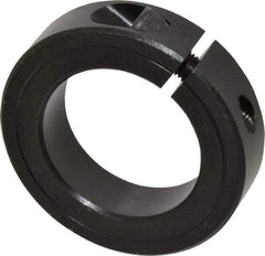 Climax Metal Products - 1-3/4" Bore, Steel, One Piece Clamp Collar - 2-3/4" Outside Diam, 11/16" Wide - Eagle Tool & Supply