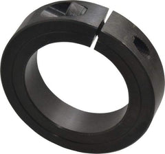Climax Metal Products - 2" Bore, Steel, One Piece Clamp Collar - 3" Outside Diam, 11/16" Wide - Eagle Tool & Supply