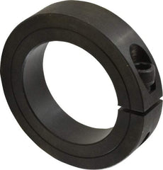 Climax Metal Products - 2-1/8" Bore, Steel, One Piece One Piece Split Shaft Collar - 3-1/4" Outside Diam, 3/4" Wide - Eagle Tool & Supply