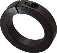 Climax Metal Products - 2-3/8" Bore, Steel, One Piece One Piece Split Shaft Collar - 3-1/2" Outside Diam, 3/4" Wide - Eagle Tool & Supply