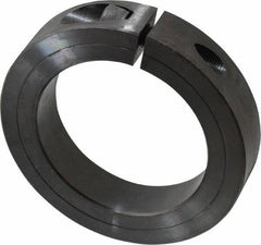 Climax Metal Products - 2-15/16" Bore, Steel, One Piece Clamp Collar - 4-1/4" Outside Diam, 7/8" Wide - Eagle Tool & Supply