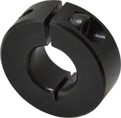 Climax Metal Products - 14mm Bore, Steel, One Piece Clamp Collar - 1-1/4" Outside Diam - Eagle Tool & Supply