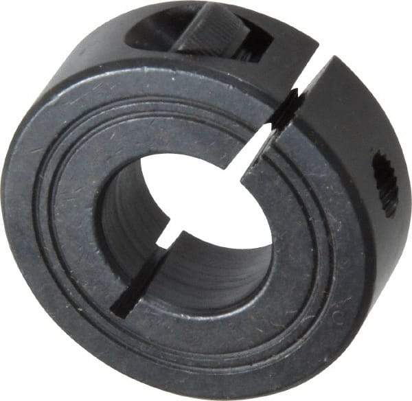 Climax Metal Products - 17mm Bore, Steel, One Piece Clamp Collar - 1-1/2" Outside Diam - Eagle Tool & Supply