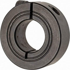 Climax Metal Products - 19mm Bore, Steel, One Piece Clamp Collar - 1-5/8" Outside Diam - Eagle Tool & Supply