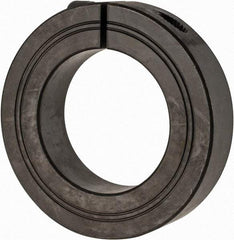 Climax Metal Products - 48mm Bore, Steel, One Piece Clamp Collar - 3-1/8" Outside Diam - Eagle Tool & Supply
