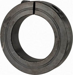 Climax Metal Products - 50mm Bore, Steel, One Piece Clamp Collar - 3-1/8" Outside Diam - Eagle Tool & Supply