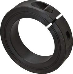 Climax Metal Products - 55mm Bore, Steel, One Piece Clamp Collar - 3-1/4" Outside Diam - Eagle Tool & Supply