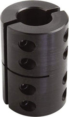 Climax Metal Products - 1-1/2" Inside x 2-1/2" Outside Diam, Two Piece Rigid Coupling without Keyway - 3-3/4" Long - Eagle Tool & Supply
