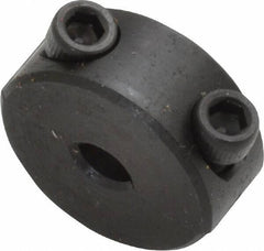 Climax Metal Products - 3/16" Bore, Steel, Two Piece Shaft Collar - 11/16" Outside Diam, 5/16" Wide - Eagle Tool & Supply