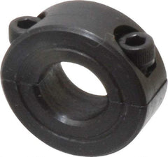 Climax Metal Products - 7/16" Bore, Steel, Two Piece Shaft Collar - 15/16" Outside Diam, 3/8" Wide - Eagle Tool & Supply