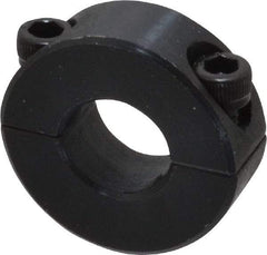 Climax Metal Products - 1/2" Bore, Steel, Two Piece Shaft Collar - 1-1/8" Outside Diam, 13/32" Wide - Eagle Tool & Supply