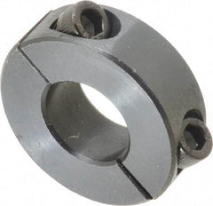 Climax Metal Products - 5/8" Bore, Steel, Two Piece Shaft Collar - 1-5/16" Outside Diam, 7/16" Wide - Eagle Tool & Supply