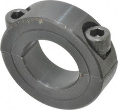 Climax Metal Products - 7/8" Bore, Steel, Two Piece Shaft Collar - 1-5/8" Outside Diam, 1/2" Wide - Eagle Tool & Supply