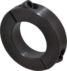 Climax Metal Products - 1-5/16" Bore, Steel, Two Piece Two Piece Split Shaft Collar - 2-1/4" Outside Diam, 9/16" Wide - Eagle Tool & Supply