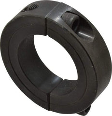 Climax Metal Products - 1-3/8" Bore, Steel, Two Piece Shaft Collar - 2-1/4" Outside Diam, 9/16" Wide - Eagle Tool & Supply