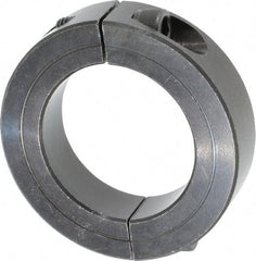 Climax Metal Products - 1-7/16" Bore, Steel, Two Piece Shaft Collar - 2-1/4" Outside Diam, 9/16" Wide - Eagle Tool & Supply