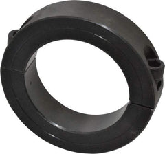 Climax Metal Products - 2-3/16" Bore, Steel, Two Piece Shaft Collar - 3-1/4" Outside Diam, 3/4" Wide - Eagle Tool & Supply