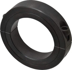 Climax Metal Products - 2-5/16" Bore, Steel, Two Piece Two Piece Split Shaft Collar - 3-1/2" Outside Diam, 3/4" Wide - Eagle Tool & Supply