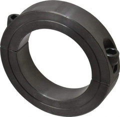 Climax Metal Products - 2-5/8" Bore, Steel, Two Piece Two Piece Split Shaft Collar - 3-7/8" Outside Diam, 7/8" Wide - Eagle Tool & Supply