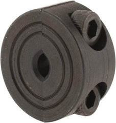 Climax Metal Products - 4mm Bore, Steel, Two Piece Shaft Collar - 11/16" Outside Diam - Eagle Tool & Supply