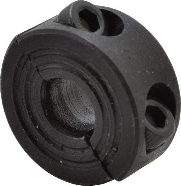Climax Metal Products - 7mm Bore, Steel, Two Piece Shaft Collar - 3/4" Outside Diam - Eagle Tool & Supply