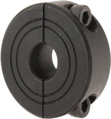 Climax Metal Products - 8mm Bore, Steel, Two Piece Shaft Collar - 1" Outside Diam - Eagle Tool & Supply