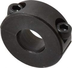 Climax Metal Products - 15mm Bore, Steel, Two Piece Shaft Collar - 1-3/8" Outside Diam - Eagle Tool & Supply