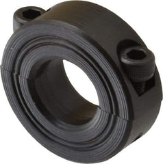 Climax Metal Products - 18mm Bore, Steel, Two Piece Shaft Collar - 1-1/2" Outside Diam - Eagle Tool & Supply