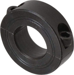 Climax Metal Products - 24mm Bore, Steel, Two Piece Shaft Collar - 1-7/8" Outside Diam - Eagle Tool & Supply