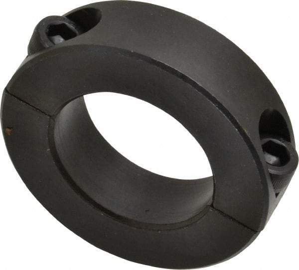 Climax Metal Products - 32mm Bore, Steel, Two Piece Shaft Collar - 2-1/8" Outside Diam - Eagle Tool & Supply