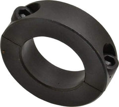 Climax Metal Products - 32mm Bore, Steel, Two Piece Shaft Collar - 2-1/8" Outside Diam - Eagle Tool & Supply