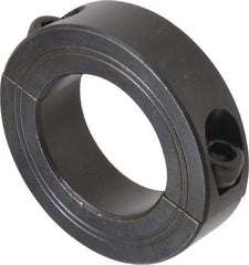 Climax Metal Products - 34mm Bore, Steel, Two Piece Shaft Collar - 2-1/4" Outside Diam - Eagle Tool & Supply