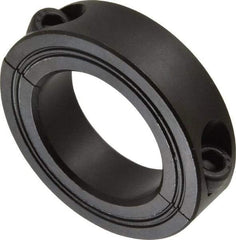 Climax Metal Products - 35mm Bore, Steel, Two Piece Shaft Collar - 2-1/4" Outside Diam - Eagle Tool & Supply