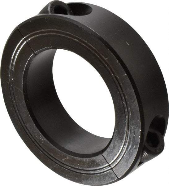 Climax Metal Products - 45mm Bore, Steel, Two Piece Shaft Collar - 2-7/8" Outside Diam - Eagle Tool & Supply