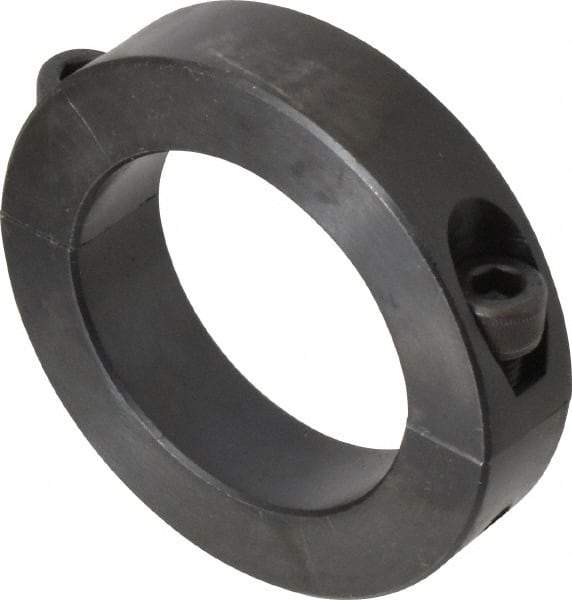 Climax Metal Products - 55mm Bore, Steel, Two Piece Shaft Collar - 3-1/4" Outside Diam - Eagle Tool & Supply