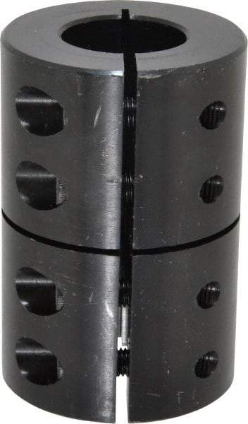 Climax Metal Products - 1" Inside x 2" Outside Diam, Rigid Coupling without Keyway - 3" Long - Eagle Tool & Supply
