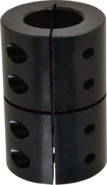 Climax Metal Products - 1-1/4" Inside x 2-1/4" Outside Diam, Rigid Coupling without Keyway - 3-3/8" Long - Eagle Tool & Supply