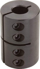 Climax Metal Products - 1-1/2" Inside x 2-1/2" Outside Diam, Rigid Coupling with Keyway - 3-3/4" Long x 3/8" Keyway Width - Eagle Tool & Supply