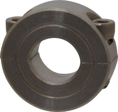 Climax Metal Products - 1/2" Bore, Stainless Steel, Two Piece Shaft Collar - 1-1/8" Outside Diam, 13/32" Wide - Eagle Tool & Supply