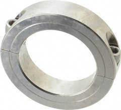 Climax Metal Products - 2-1/2" Bore, Stainless Steel, Two Piece Shaft Collar - 3-3/4" Outside Diam, 7/8" Wide - Eagle Tool & Supply