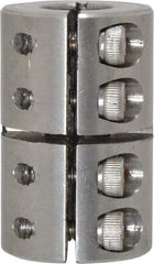 Climax Metal Products - 3/8" Inside x 7/8" Outside Diam, One Piece Split Clamping Collar - 1-3/8" Long - Eagle Tool & Supply