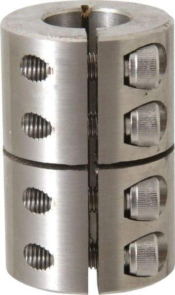 Climax Metal Products - 3/4" Inside x 1-1/2" Outside Diam, One Piece Split Clamping Collar - 2-1/4" Long - Eagle Tool & Supply
