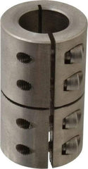 Climax Metal Products - 1" Inside x 1-3/4" Outside Diam, One Piece Split Clamping Collar - 3" Long - Eagle Tool & Supply
