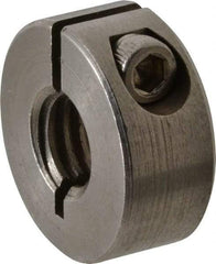 Climax Metal Products - 3/8-16 Thread, Stainless Steel, One Piece Threaded Shaft Collar - 7/8" Outside Diam, 3/8" Wide - Eagle Tool & Supply
