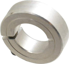 Climax Metal Products - 7/8" Bore, Aluminum, One Piece Clamp Collar - 1-5/8" Outside Diam, 1/2" Wide - Eagle Tool & Supply