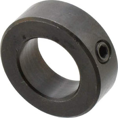 Climax Metal Products - 1-3/16" Bore, Steel, Set Screw Shaft Collar - 2" Outside Diam, 11/16" Wide - Eagle Tool & Supply