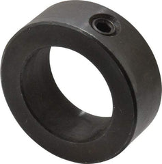 Climax Metal Products - 1-3/8" Bore, Steel, Set Screw Shaft Collar - 2-1/8" Outside Diam, 3/4" Wide - Eagle Tool & Supply