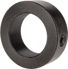 Climax Metal Products - 1-7/16" Bore, Steel, Set Screw Shaft Collar - 2-1/4" Outside Diam, 3/4" Wide - Eagle Tool & Supply